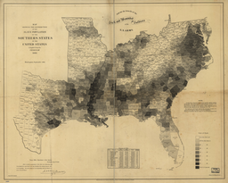 The density of slavery in 1860